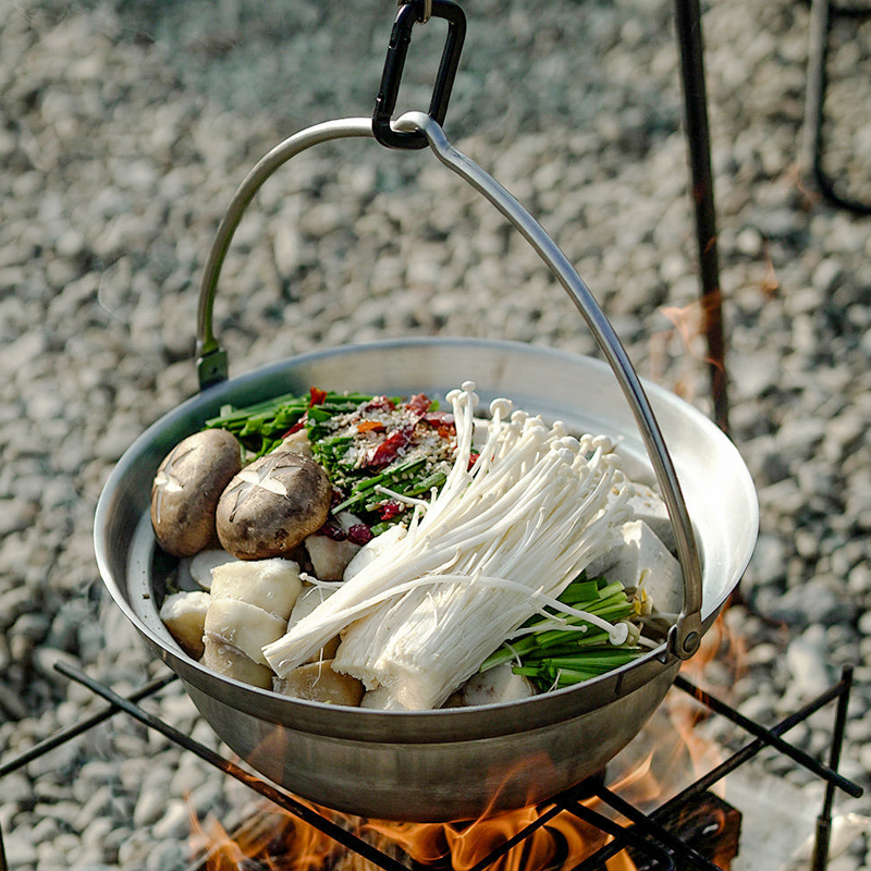 벨락 나베 냄비 20cm 뚜껑 세트 모닥불 오뎅 전골 샤브샤브 IH 팟