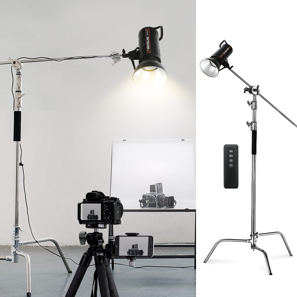 자연광 조명 제품 사진 촬영 유튜브 카메라 장비 C 스탠드 삼각대 썬빔 150W