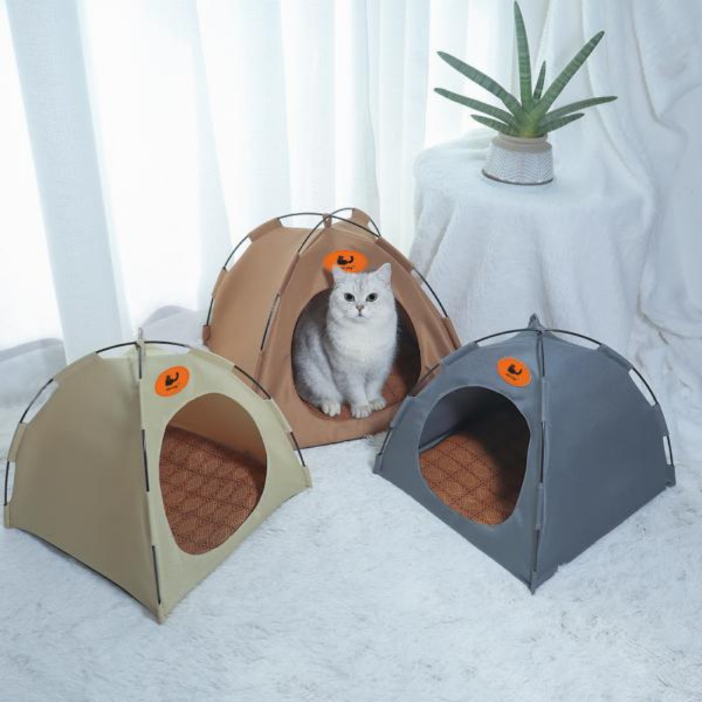 강아지 고양이 텐트 야외 접이식 반려동물 텐트