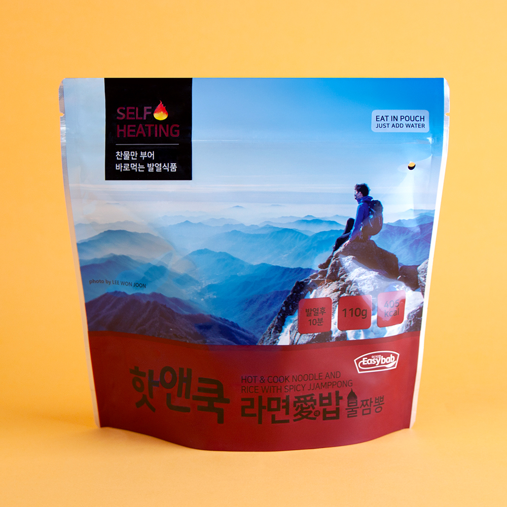 핫앤쿡 라면애밥 4개 랜덤 세트 비화식 발열도시락 전투식량 등산도시락 캠핑 간편식 - 상세 이미지 4
