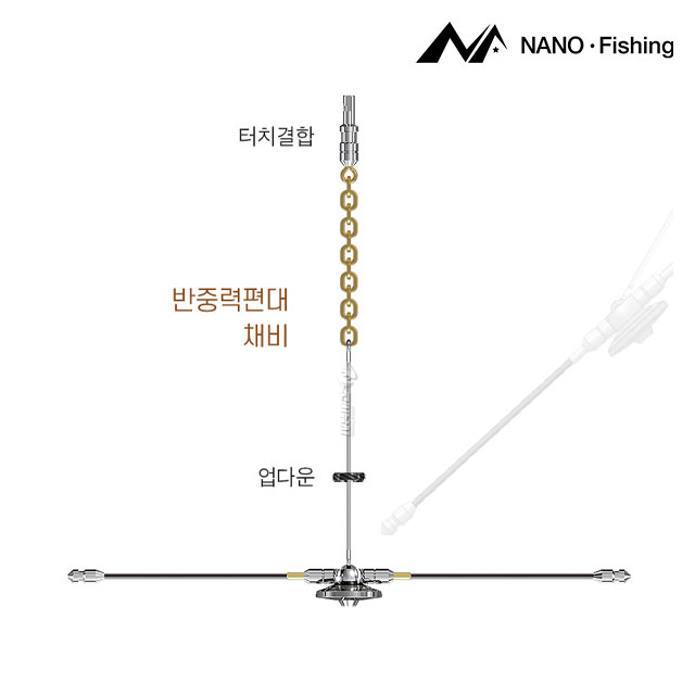 나노피싱 터치업다운 채비 SL-120 멀티호환 민물채비 - 상세 이미지 5