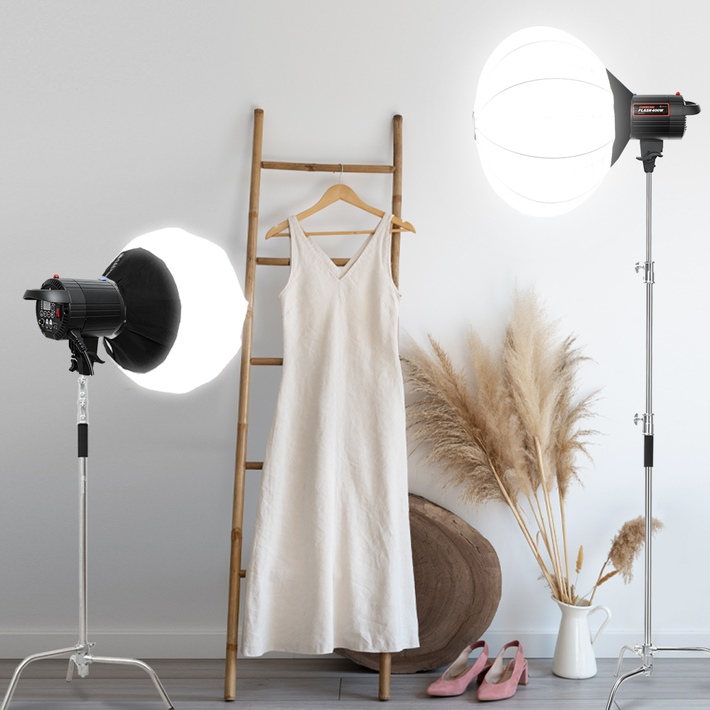 순간광조명 썬빔플래시 소프트박스 C스탠드 세트 KIT-FLASH22