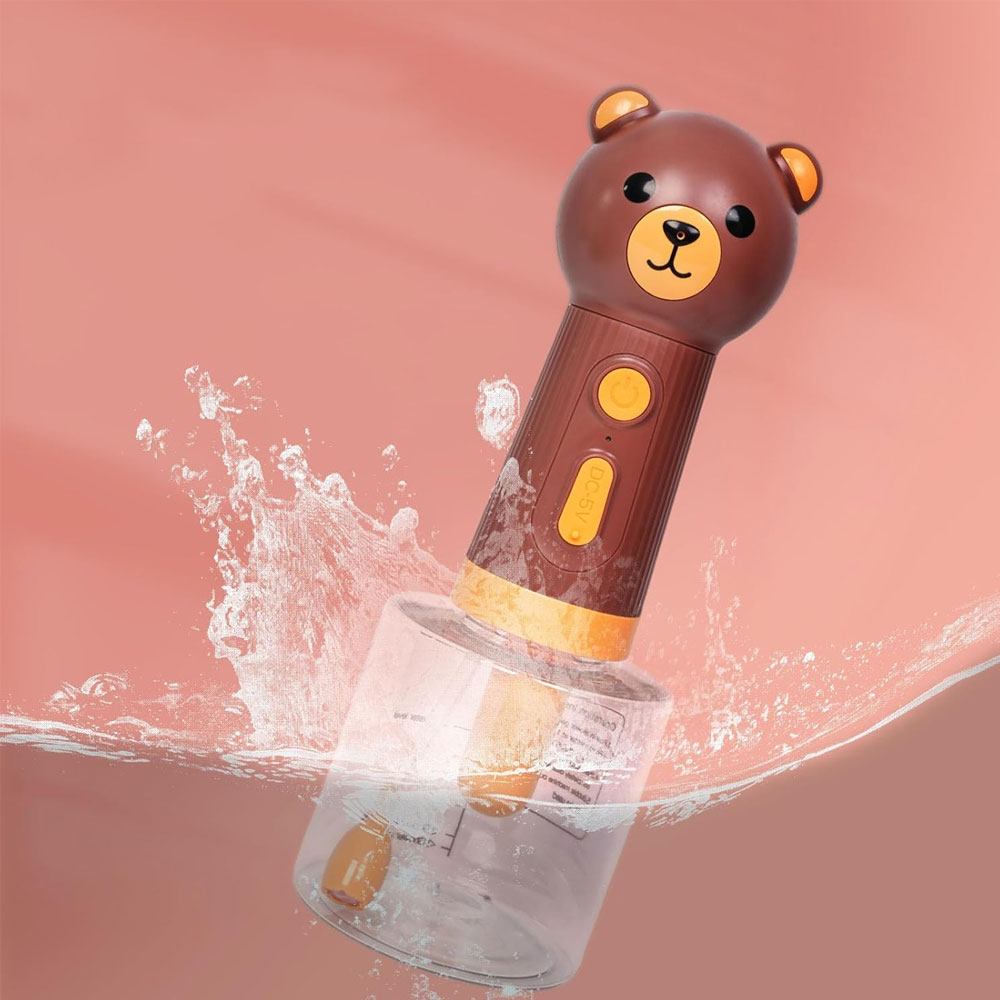 홀리타치 고양이 강아지 목욕거품기 버블 자동 거품기 곰돌이 - 상품 이미지