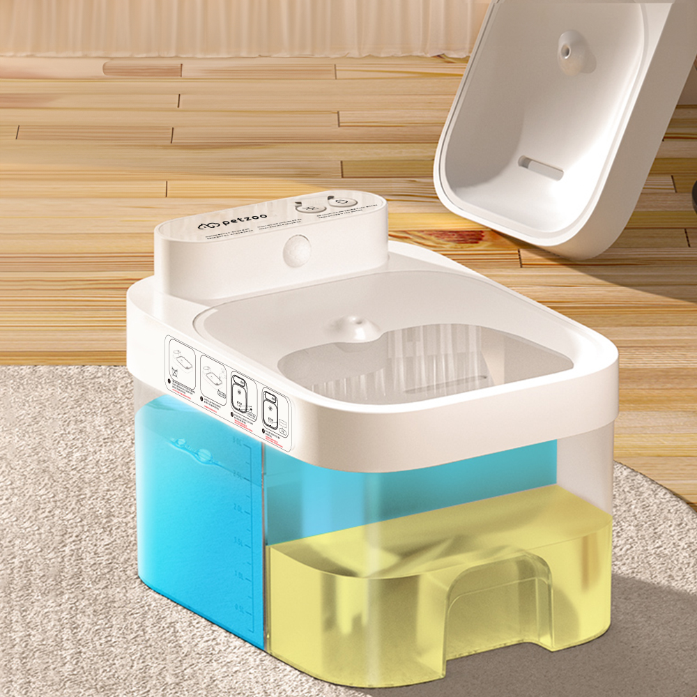 펫쭈 강아지 고양이 스마트 필터 없는 자동급수기 정수기 정오수 음수대