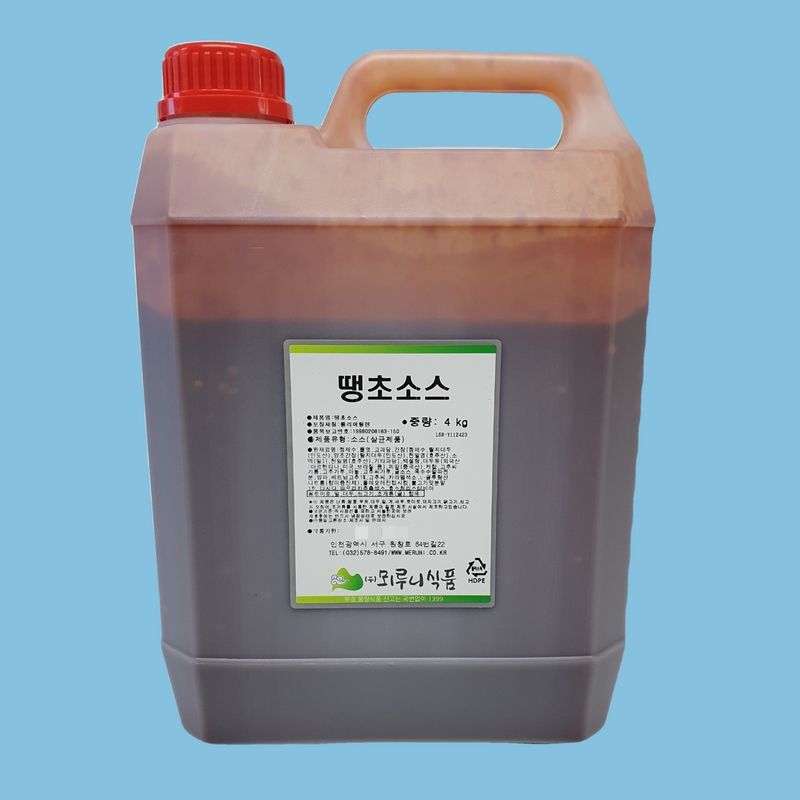 뫼루니식품 매운 양념치킨소스 땡초소스 4KG 이미지 2