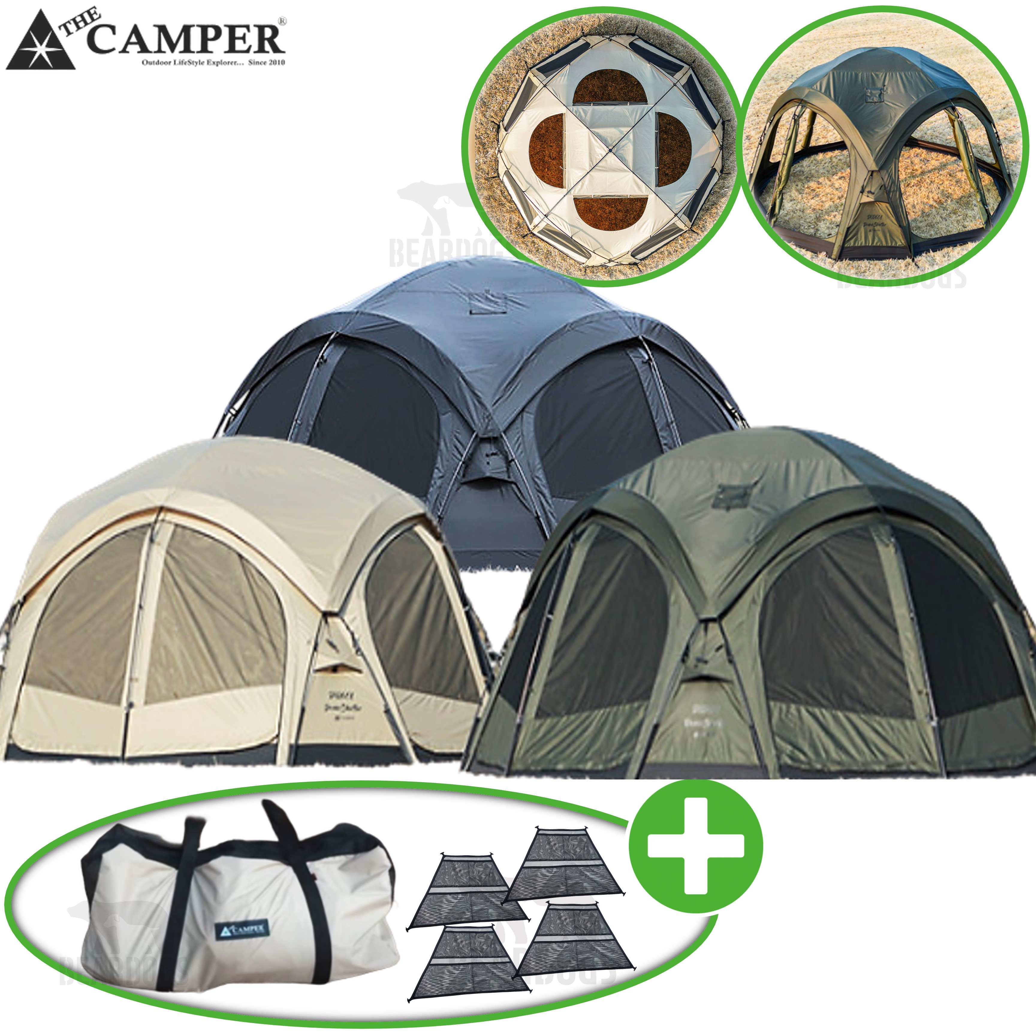 더캠퍼 도데카 돔 텐트 라운지 대형 쉘터 신형