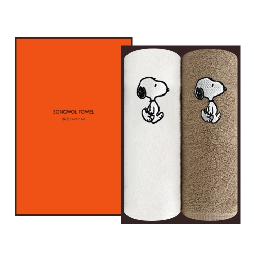 송월타올 답례품 수건 스누피 리버 2매 선물 세트