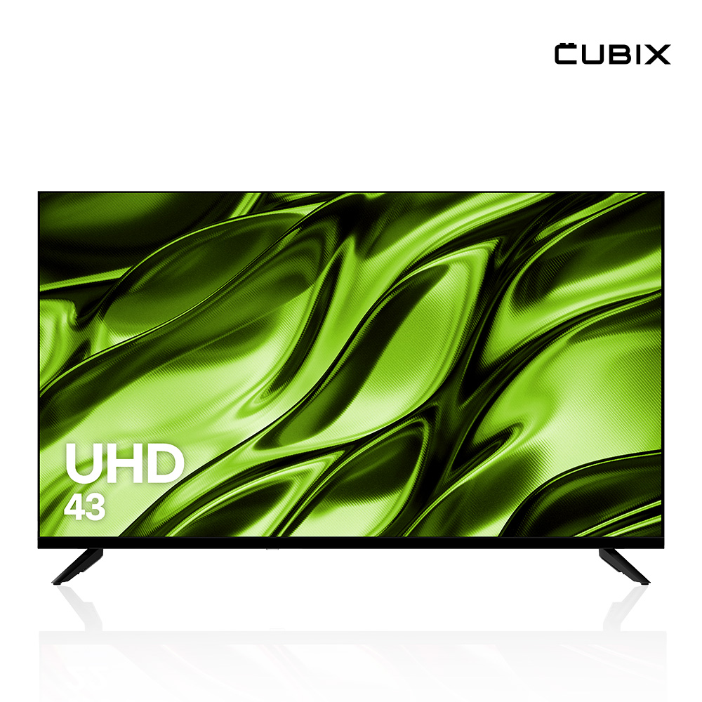 큐빅스 109cm(43인치) UHD 4K TV 중소기업 티비 LED 에너지1등급 벽걸이 CBXTV430UHD