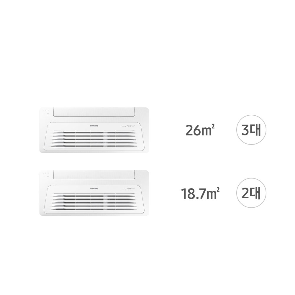 삼성 무풍 Wi-Fi 시스템 에어컨 전국 기본설치비포함 천정형 5실, 115.4㎡, 단배관 - 상세 이미지 3
