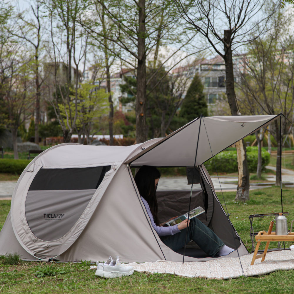빈슨메시프 티클라 프로4 원터치 텐트 캠핑 이너 팝업텐트 피크닉 그늘막 비치쉘터