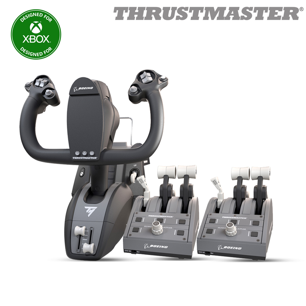 트러스트마스터 TCA YOKE PACK BOEING EDITION, QUADRANT 스로틀 패키지(XBOX/PC ) 조이스틱 - 상품 이미지