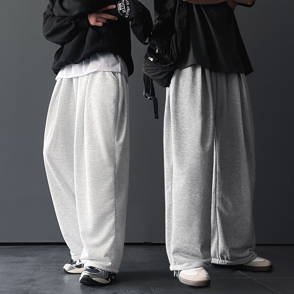 1+1 스웻팬츠 벌룬팬츠 남자와이드팬츠 - 상품 이미지