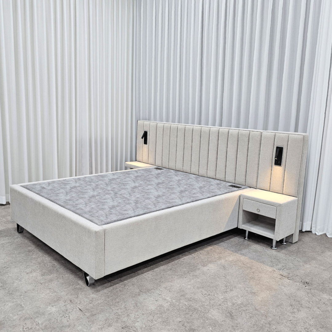 브리즈스톤 킹마담건강침대 샌드 호텔형 돌침대 퀸 황토볼 극세사 원단 청맥반석