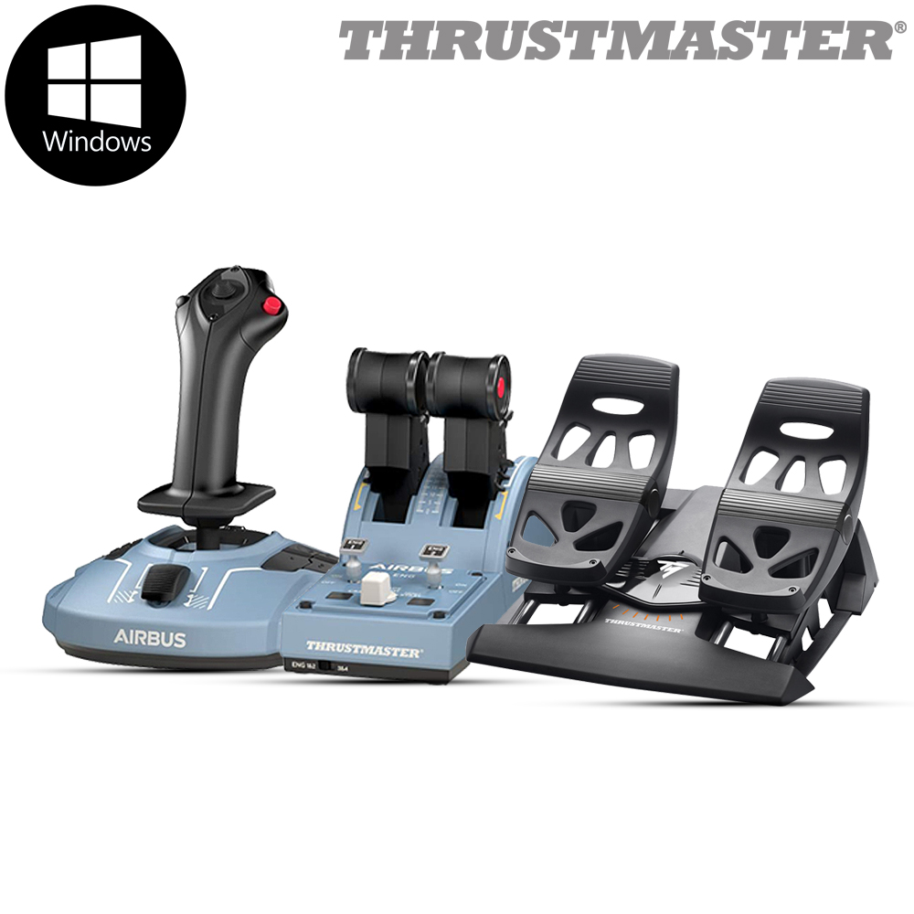 트러스트마스터 TCA SIDESTICK, QUADRANT, TFRP 비행 패키지(PC) 조이스틱 장비 - 상품 이미지
