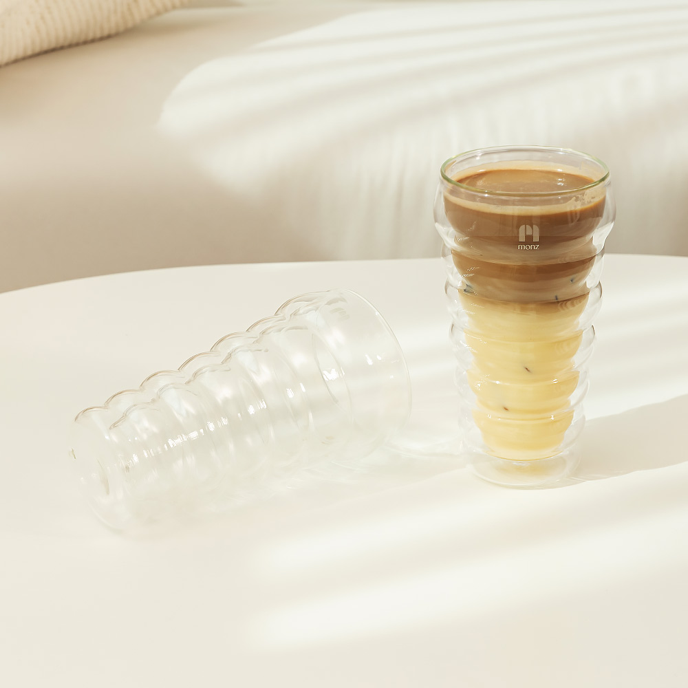 몬즈 더블월 내열유리 이중컵 트리앙 360ml - 상세 이미지 5