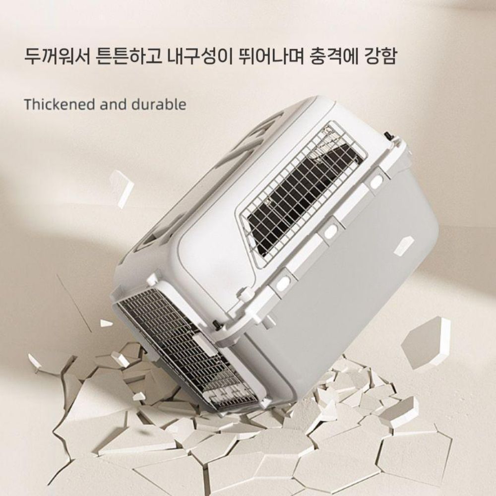 대형견 켄넬 애견 이동가방 손잡이 중형견 케이지 고양이 강아지 이동장 반려견 - 상세 이미지 4