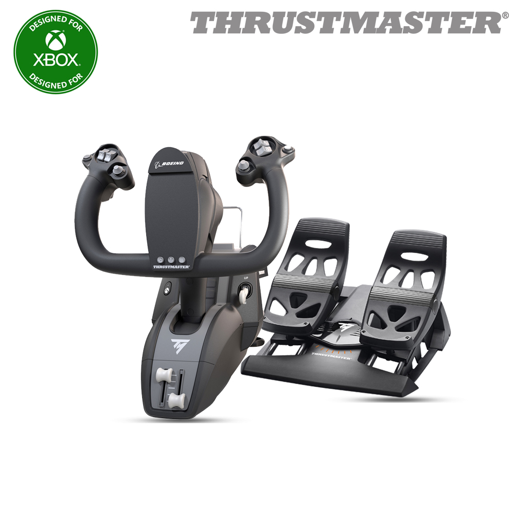 트러스트마스터 TCA YOKE BOEING EDITION 단품, TFRP 패달 패키지(XBOX/PC 지원) 조이스틱 - 상품 이미지