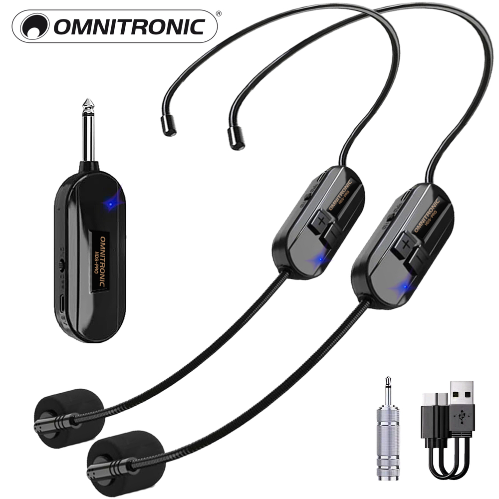 옴니트로닉 무선마이크 강의용 헤드셋 HDS-PRO 2채널 제품 이미지