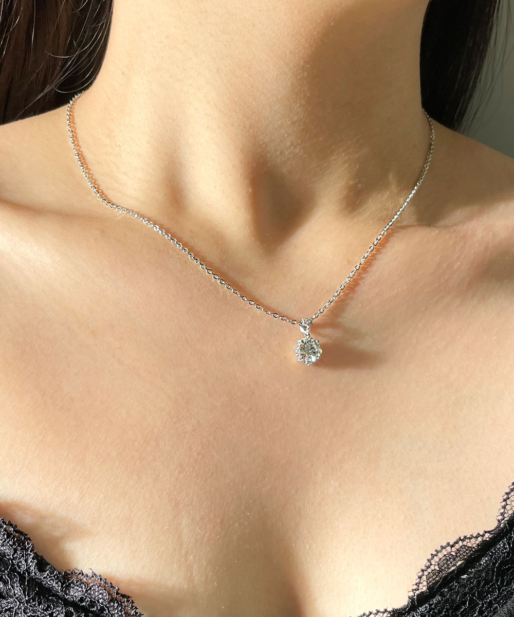 3부 5부 천연 다이아 체리 블라썸 목걸이 결혼 기념일 선물 (우신,GIA 감정서) - 상세 이미지 3