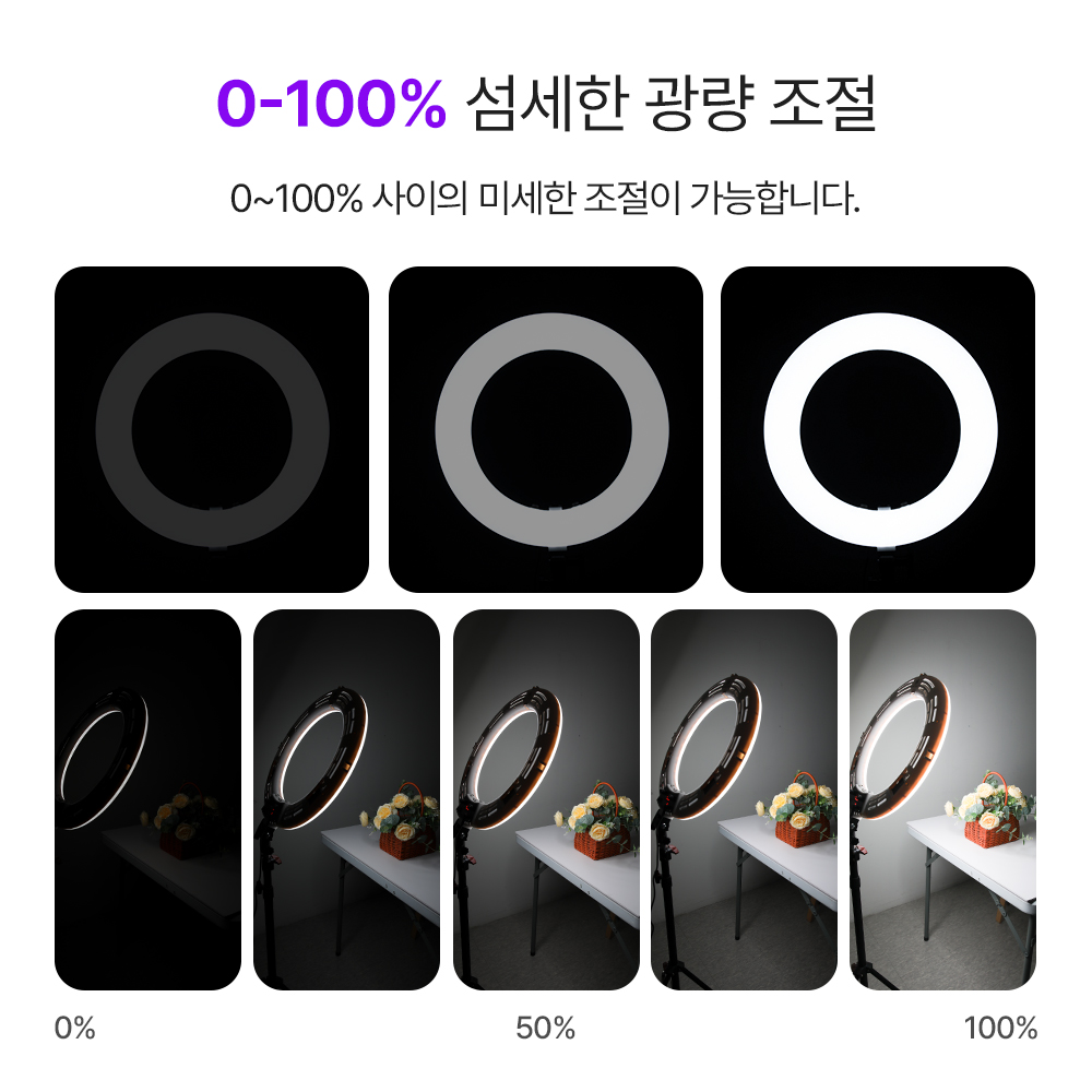 링라이트 18 링조명 촬영 방송 유튜브 조명 DH-DRL - 상세 이미지 3