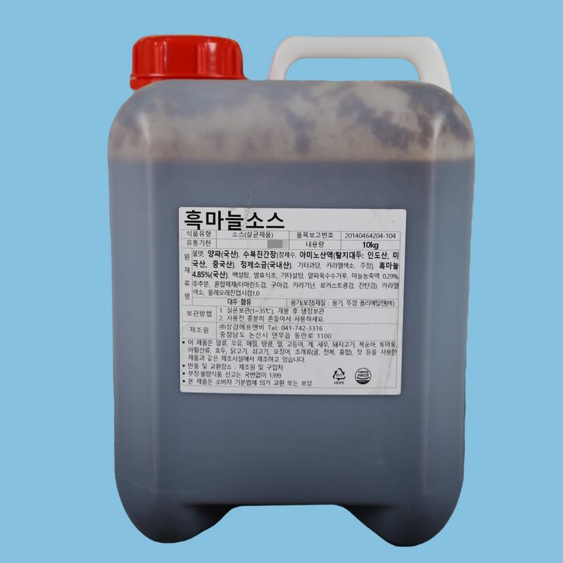 상경식품 갈릭치킨양념 흑마늘소스 10KG 닭강정 돼지찜 - 메인 이미지