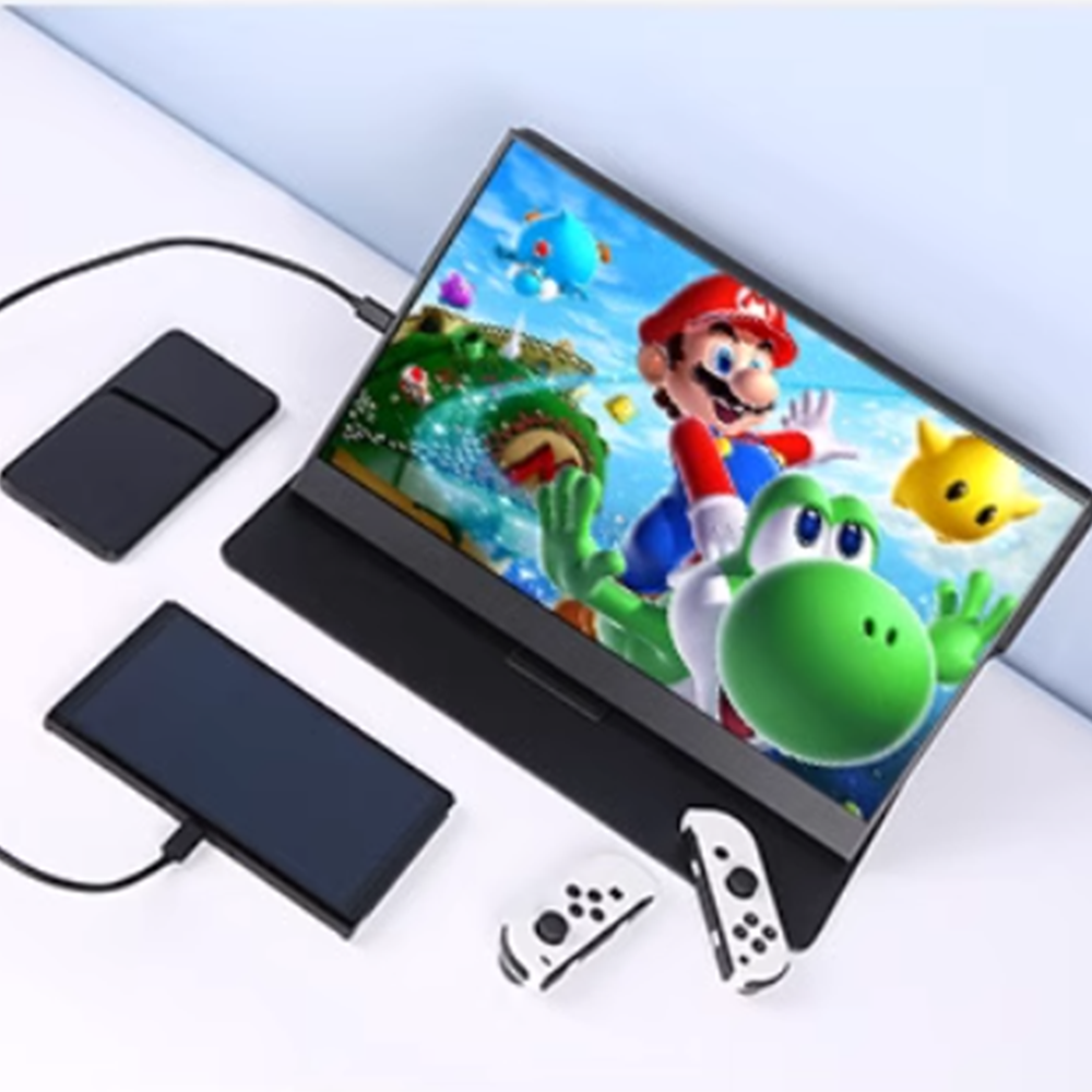 휴대용 4K 144Hz 보조 휴대용모니터 4k모니터 보조모니터 144hz모니터 15.6인치 10점 터치 TYPEC - 메인 이미지