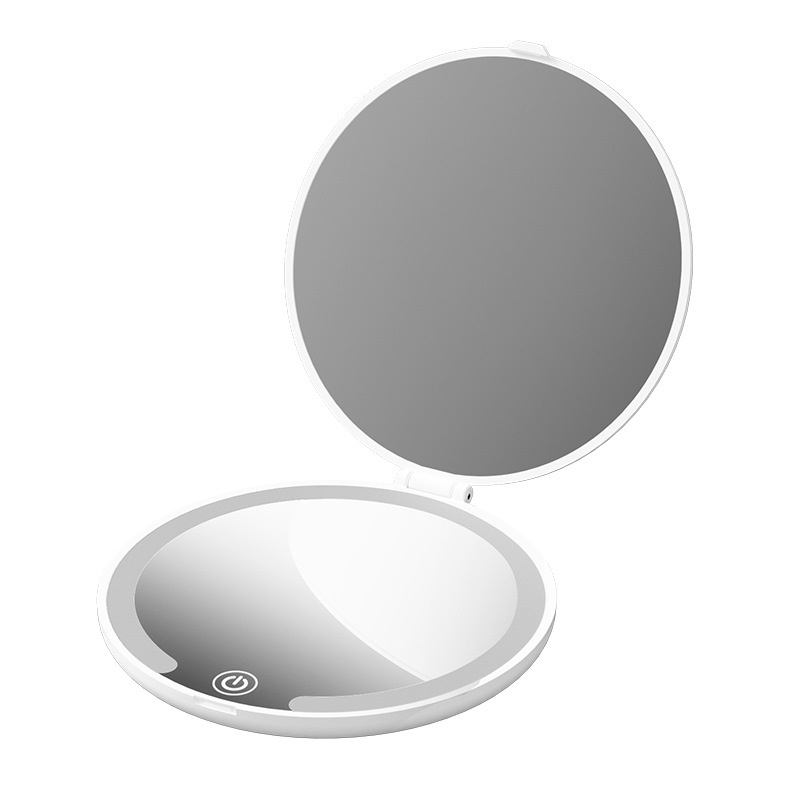 LED 메이크업 거울 휴대용 접이식 거울 밤에도 환하게 보이는 메이크업 거울 - 상세 이미지 5