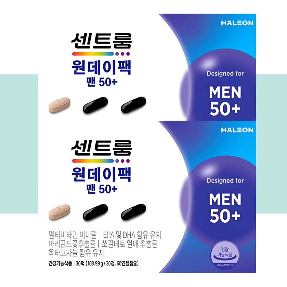 센트룸 원데이팩 맨50 올인원영양제 30정X2박스