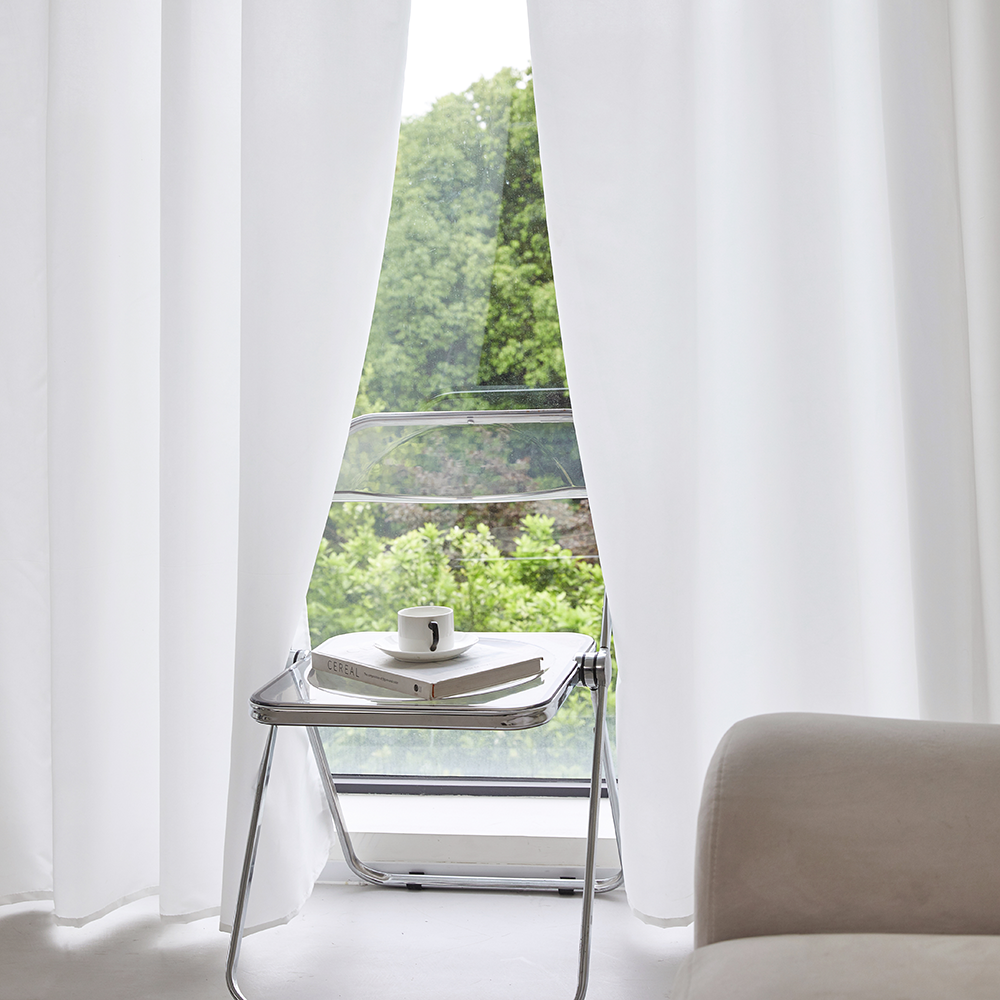 사라하우스 간편 설치 다용도 공간 분리 화이트 가리개 가림막 커튼 135cm