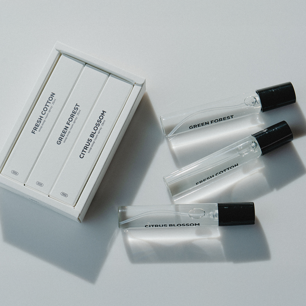 소프소프 멀티 룸 스프레이 15ml 3종 세트 - 휴대용 룸 & 패브릭 섬유 탈취 향수, 실내 방향제 - 상세 이미지 2
