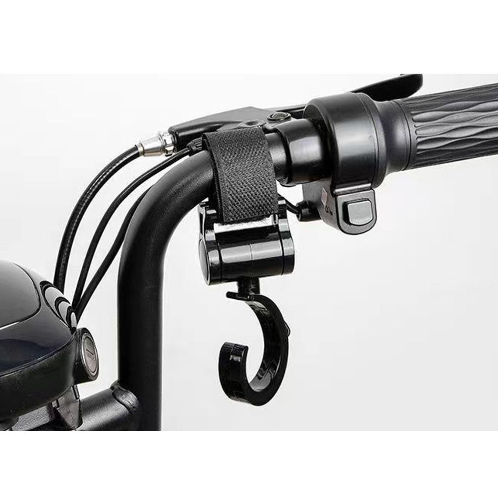 유모차가방걸이 기저귀가방 고리 2P 세트 360도 회전 후크 벨크로 스트랩 다용도 악세사리