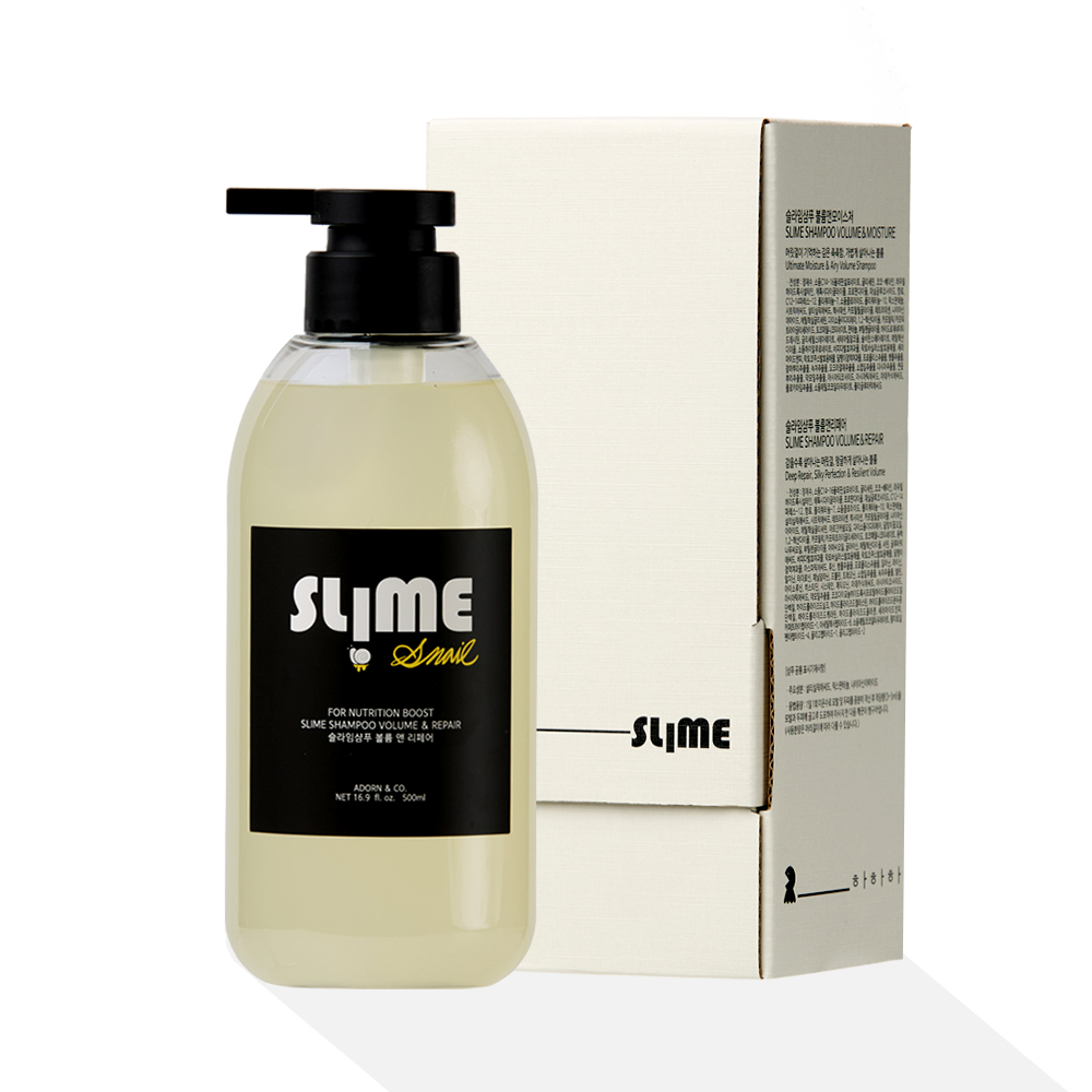 어던앤코 슬라임 리페어 볼륨 탈모기능성 샴푸 손상모 영양 뮤신 단백질 500ml