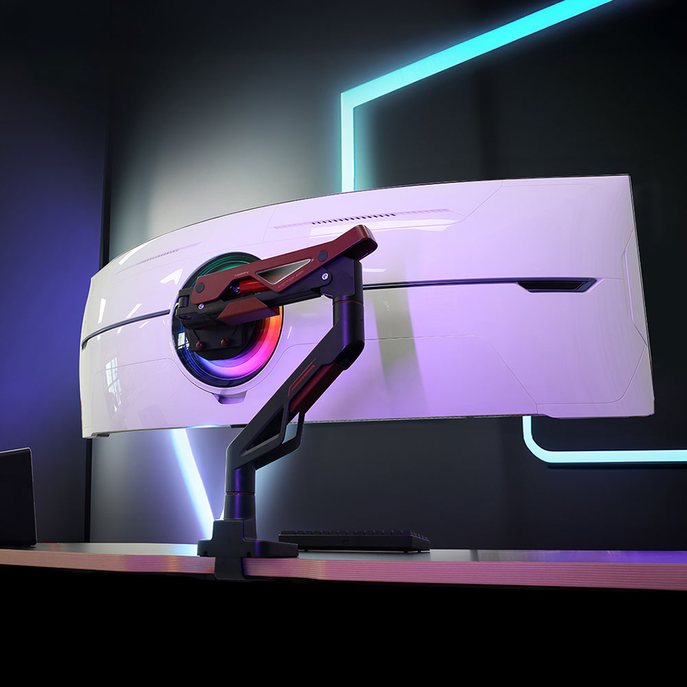 카멜마운트 MPS1G 싱글 게이밍 디자인 모니터 거치대 받침대 모니터암