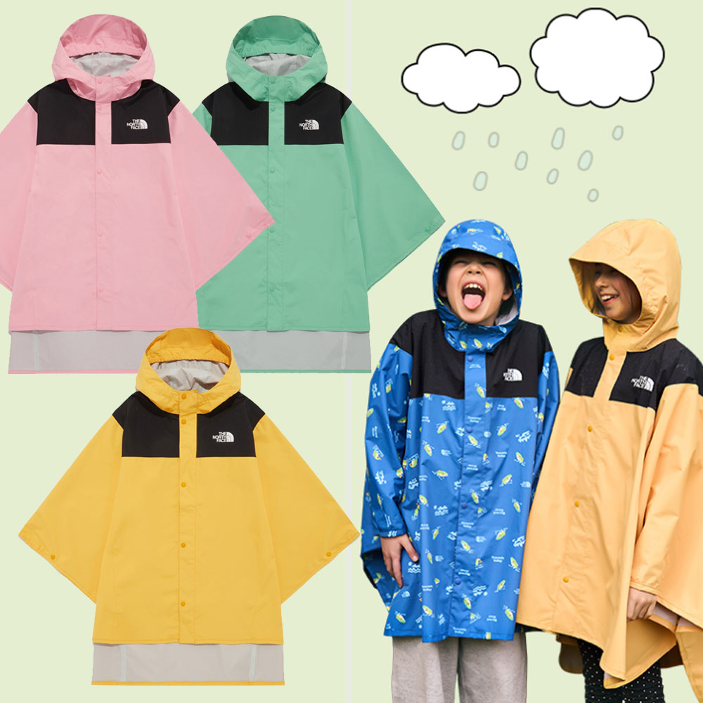 노스페이스키즈 판초 아기 우비 유아 비옷 어린이 초등학생 레인코트 NJ2HR22S