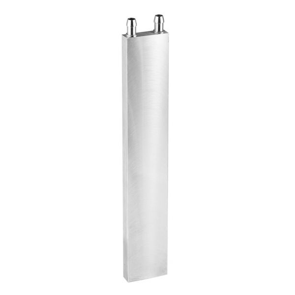 PC용 수냉 블록 컴퓨터용 240x40x12mm 액체 수냉기 열 CPU 그래픽 방열판 라디에이터 실버 알루미늄 연마 블록. : 푸르니20마켓