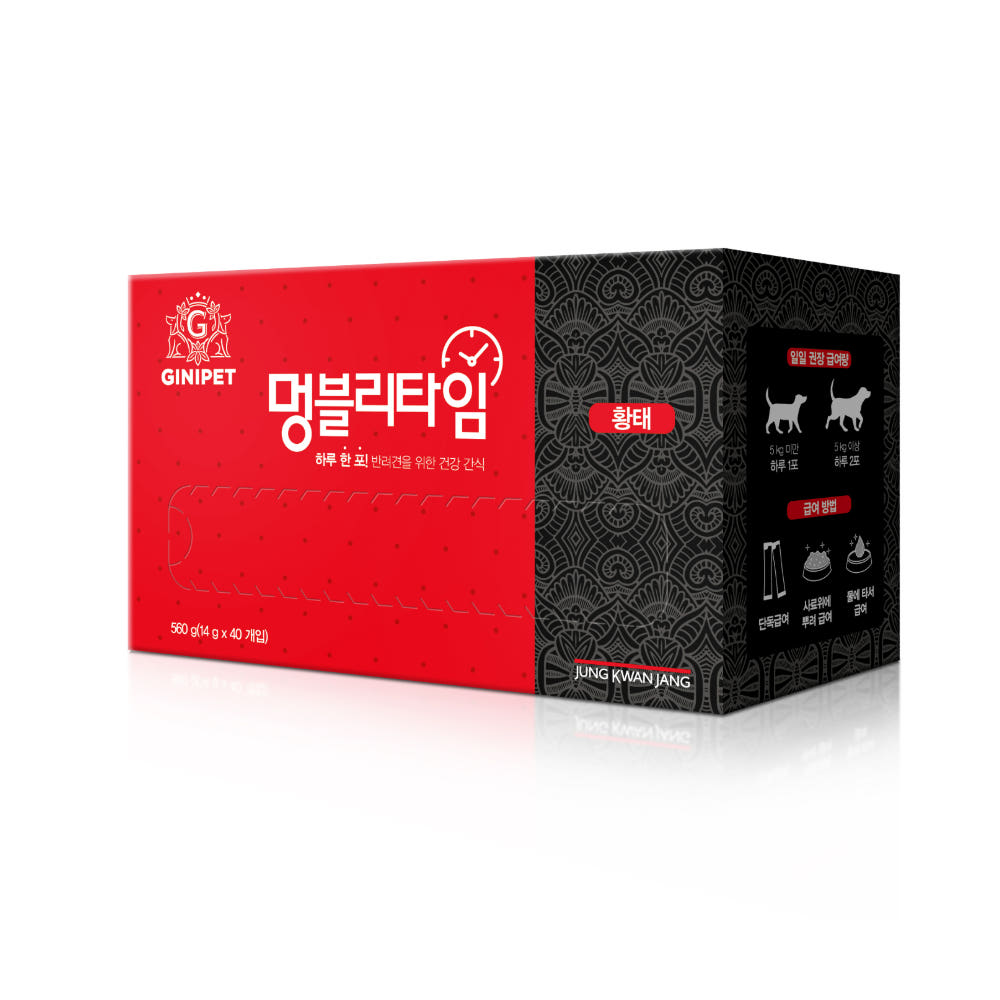 멍블리타임 황태 간식 실제 제품 이미지