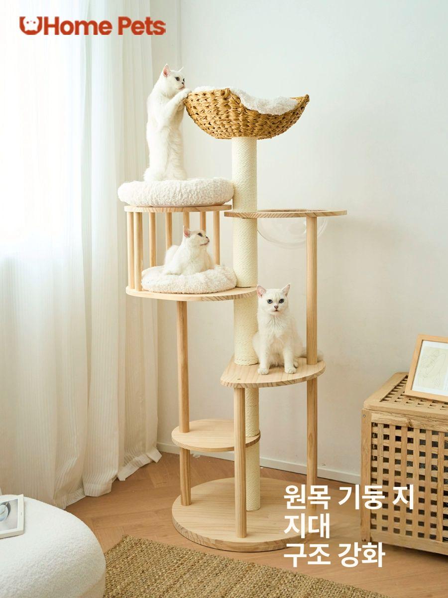 고양이 스크래쳐 타워 캣타워 고양이스크래치 고양이타워 고양이장난감 UHomePets 자유탑 T1 - 상세 이미지 4
