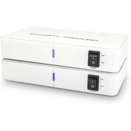 [DYNASTY PROAUDIO][해외]50W 앰프 2개가 내장된 WSA-5RP 무선 서라운드 사운드 리어 스피커 키트, 5.2G / 5.8GHz 듀얼 밴드 선택 가능, 총 106개의 RF 채널 자동 스위칭