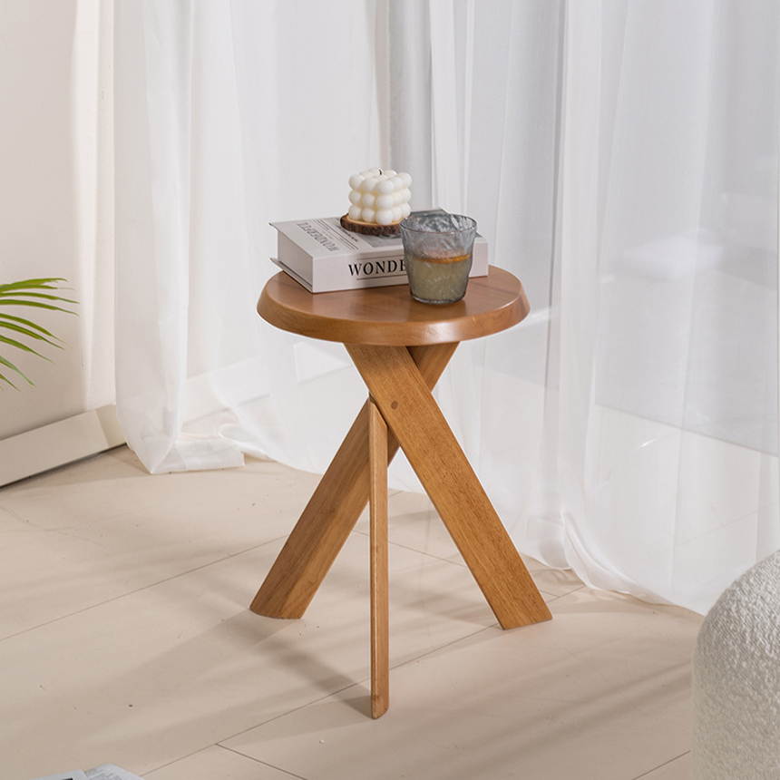브이라인 소파 화장대 원목 스툴 보조의자 V-Line Stool 이미지 6