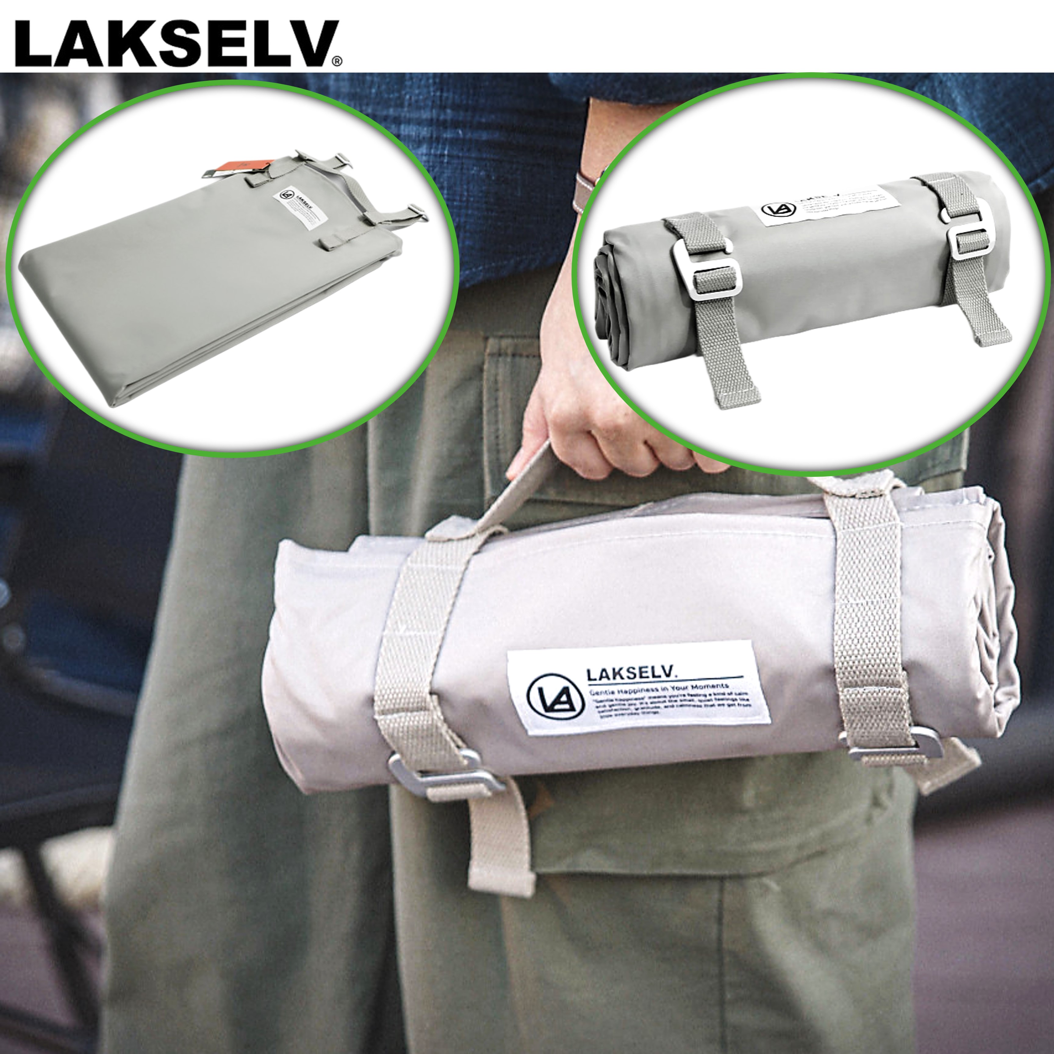 락셀 돗자리 경량 무지 돛자리 피크닉 매트 방수 캠핑 TPU