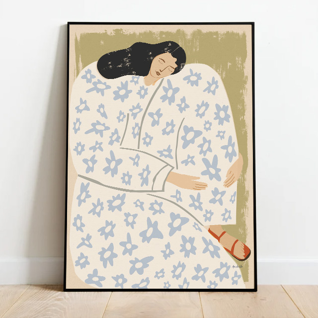 소피아린드 그림 인물화 명화 북유럽포스터 캔버스 거실 인테리어액자 집들이 개업선물 - 상품 이미지