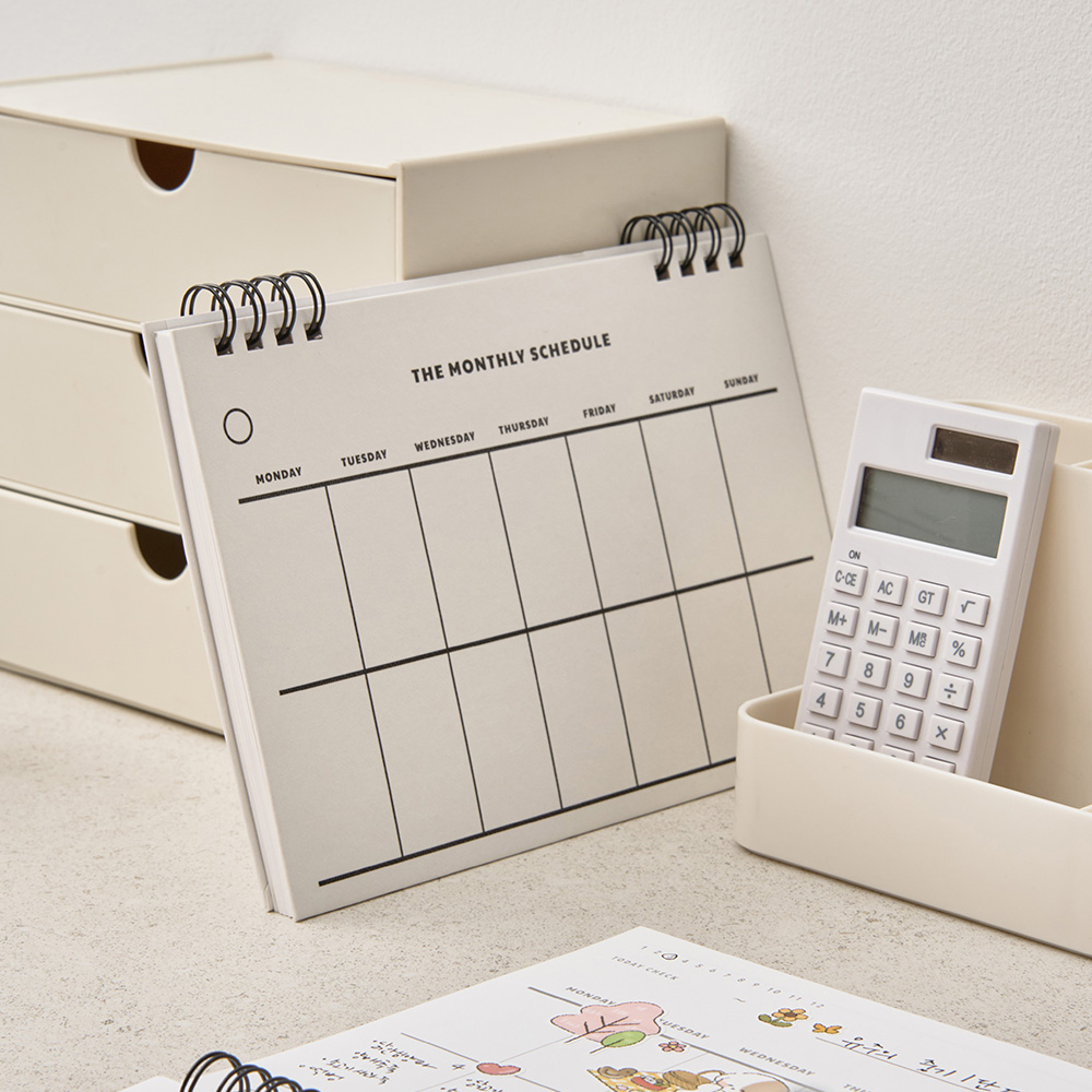 뮤니드 스프링 상철 하드커버 아젠다 먼슬리 스케줄러 - 상세 이미지 3
