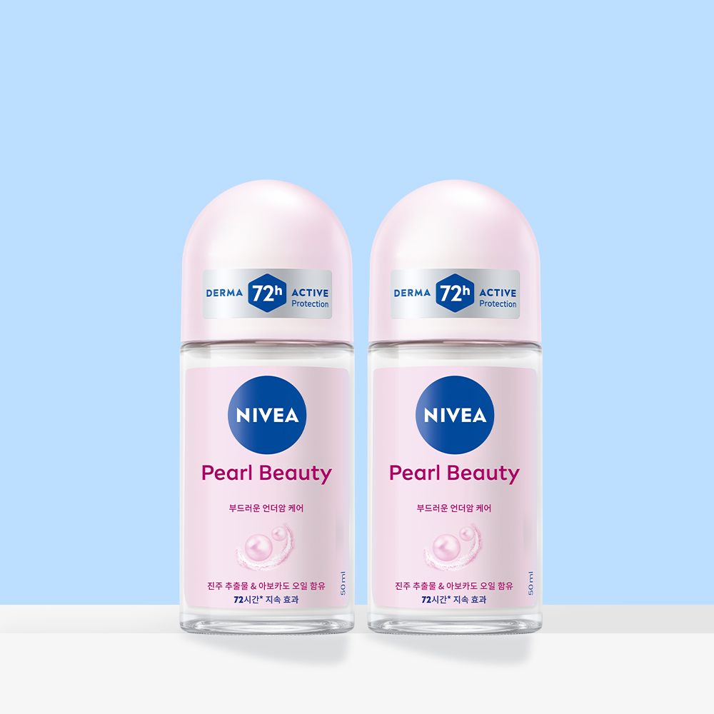 니베아 데오드란트 롤온 펄 뷰티 50ml, 2개 제품 이미지
