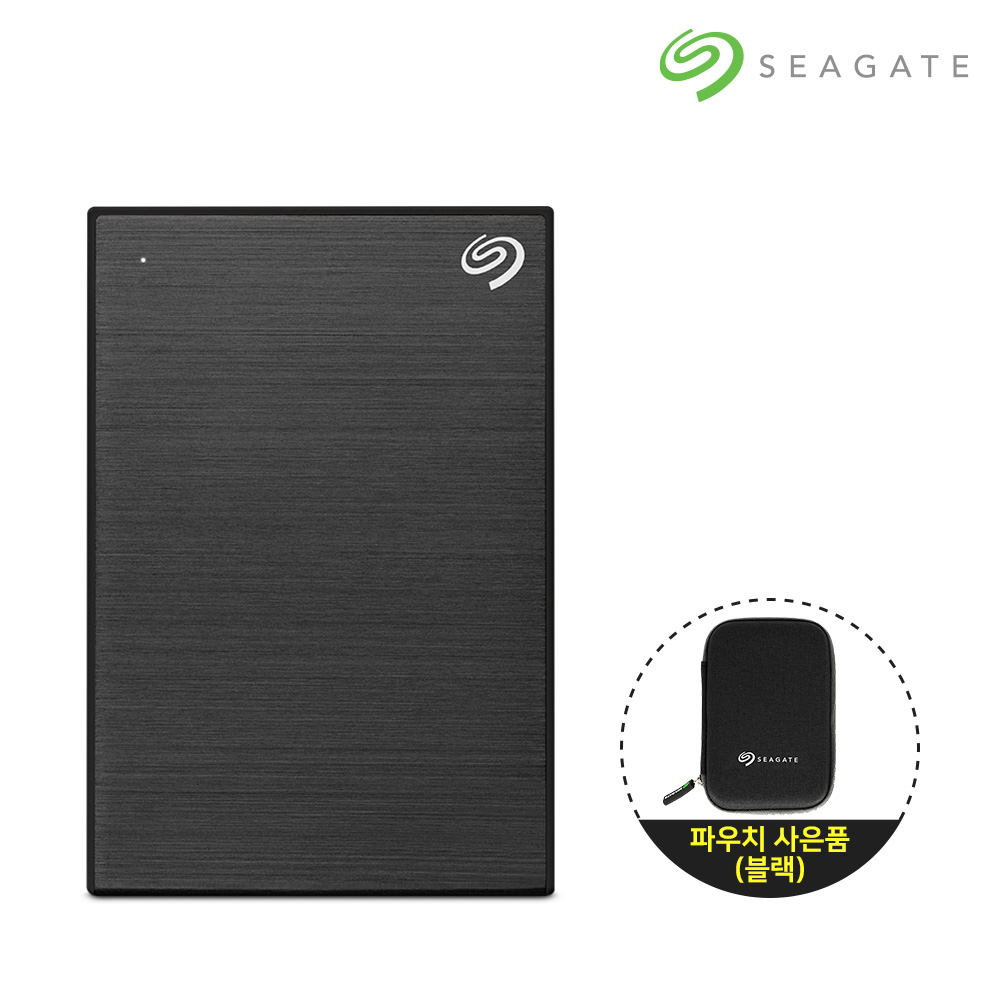 [N도착보장+파우치] 씨게이트 외장하드 데이터복구 1TB, 블랙