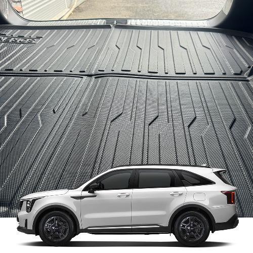 기아 쏘렌토MQ4 5인승 카본 풀커버 3D 방수 오염방지 논슬립 차박 차량용 트렁크매트(호환)