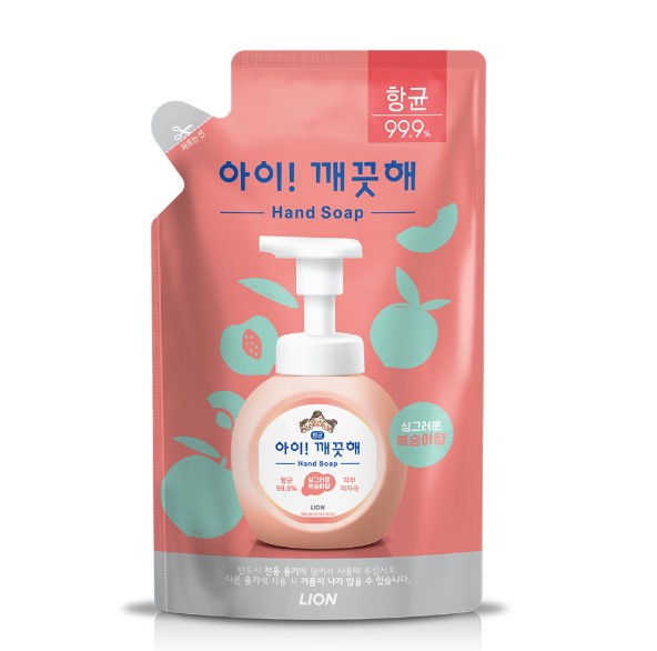 [LO] 아이깨끗해 거품형 모이스처 복숭아 리필 200ml (3381) 싱그러운 복숭아향 - 상품 이미지
