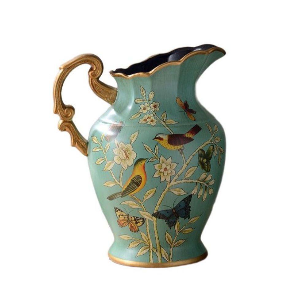 유럽 화병 꽃병 도자기 디자인 꽃꽂이 22x10.5x36cm - 상품 이미지
