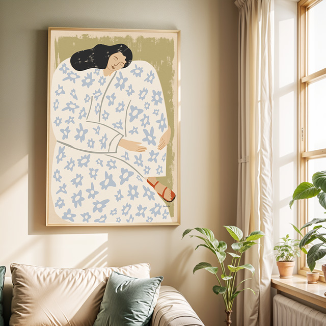소피아린드 그림 인물화 명화 북유럽포스터 캔버스 거실 인테리어액자 집들이 개업선물 - 상세 이미지 5