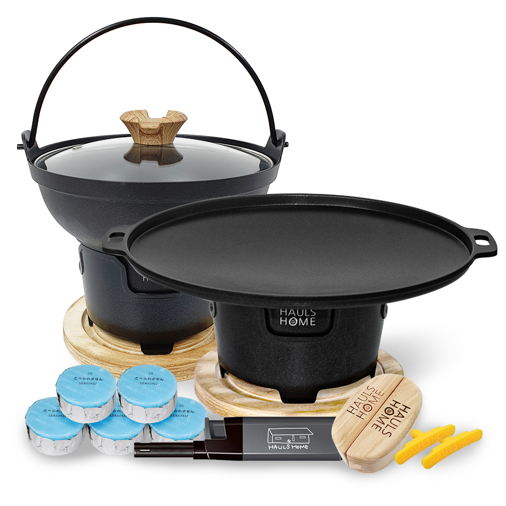 하울스홈 볶음순삭 그리들 온오프 미니화로 바비큐그릴 C 고기엔 찌개 세트