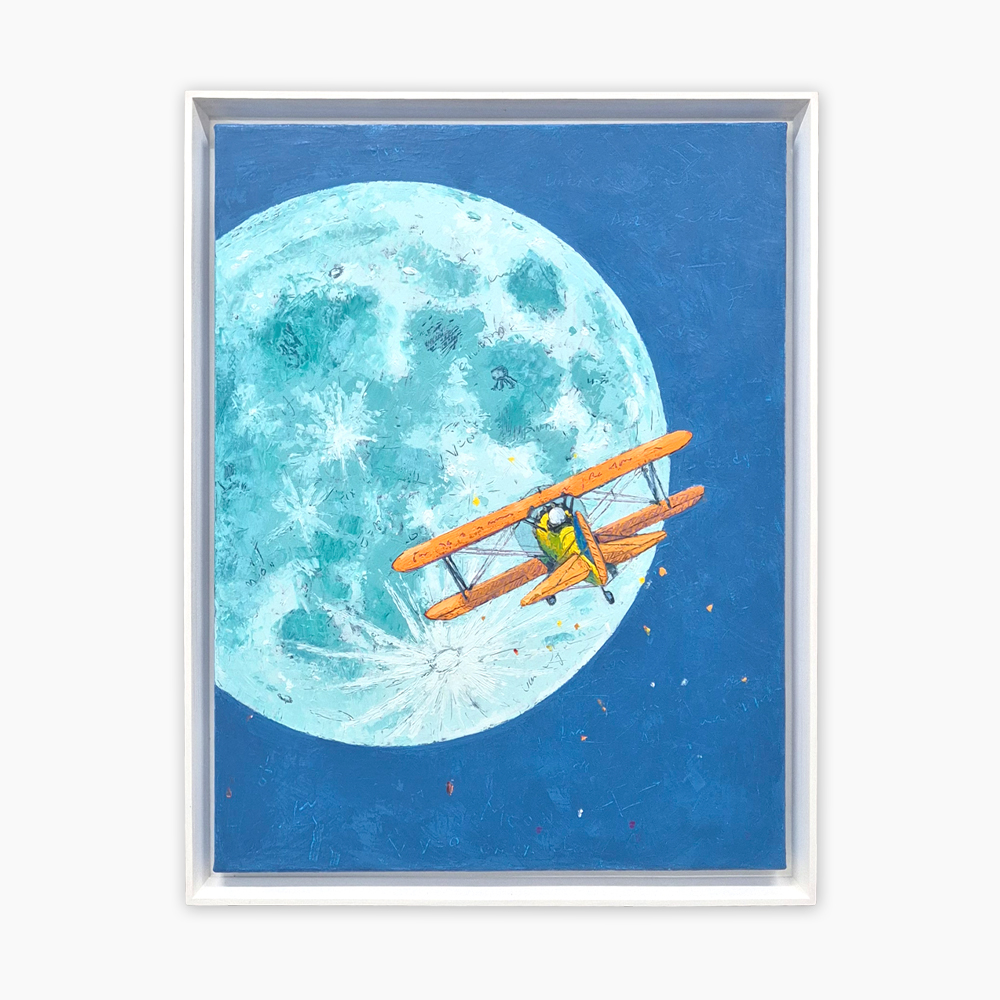 아트앤샵 미술작품 김기훈 원작 Fly Me to The Moon 10호 현대미술 그림액자 - 상품 이미지